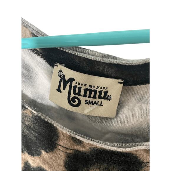 Show Me Your Mumu Women's Oversized Leopard Printed Tunic Sz S - Picture 2 of 4